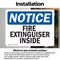 Signmission Fire Extinguisher Inside OSHA Notice Sign, Vinyl Decal, 10in W x 7in L, 2PK OS-2PACK-NS-D-710-L-12597 - alternate 6
